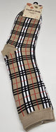 Burberry -- Women's Plaid Socks