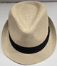 Hao III -- Unisex Paper Straw Fedora -- Beige