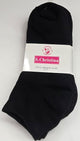 Krista III -- Women's Golf Socks -- 3Pr Pack -- Black
