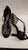 2.5" Sofia -- Women's Flare Heel Latin Sandal -- Black Satin