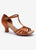 2" Sylvine -- Women's Latin Sandal -- Cinnamon Satin - Teddy Shoes