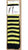 Ayla -- Women's Nylon Fashion Leggings -- Yellow/Black Stripe