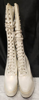 5" Electra -- Women's Granny Style Dress Boot -- White Patent