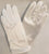 Musau Jr -- Toddler's Wrist Length Gloves -- White Satin