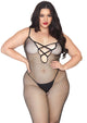 Tana -- Women's Fishnet Bodystocking -- Black