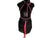 Carolina -- Women's Short Sleeve International Dress -- Black/Hot Pink with Rose/Light Rose Swarovski Crystals