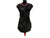 Carolina -- Women's Short Sleeve International Dress -- Black/Hot Pink with  with Rose/Light Rose Swarovski Crystals