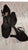 2.75" Gerri - Flare Heel Latin Sandal -- Black Suede