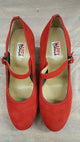 2.25" GinaMarie -- Flamenco Shoe -- Red Suede