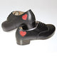 Pam -- Women's Professional Tap Shoe with Hearts -- Black