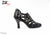 3.25" Peony -- Women's Latin Sandal -- Black Sequins