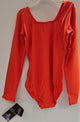 Acelynn -- Children's Long Sleeve Leotard -- Orange