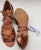 2" Aida II -- Women's Latin Sandal -- Tan Satin