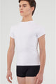 Alpin -- Men's Dance Short Sleeve Shirt -- White