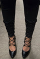 5" Amaia -- Women's Lace-Up Ankle Boot -- Black Patent