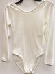 Campbell -- Children's Long Sleeve Leotard -- White