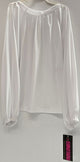 Cassia Jr. -- Children's Peasant Blouse Top -- White
