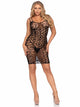 Clove -- Women's Crochet Mini Dress -- Black