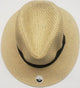 Dan II -- Unisex Paper Straw Fedora -- Beige