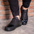 Derek Hough -- Unisex Full Sole Dancesneaker -- Black/Black Patent