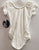 Dina Jr. II -- Children's Short Sleeve Leotard -- White