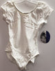 Dina Jr. II -- Children's Short Sleeve Leotard -- White