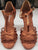 3" Ebba II -- Women's Latin Sandal -- Dark Tan Satin