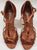 3" Ebba II -- Women's Latin Sandal -- Dark Tan Satin
