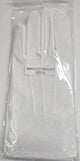 Eduardo -- Men's Wrist Length Gloves -- White Cotton
