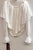Floella -- Women's Long Sleeve Shawl Collar Leotard -- White