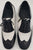 Forrest -- Men's Standard Ballroom Oxford -- Black/White Patent