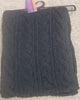 Germaine II -- Men's Cable Knit Scarf -- Black