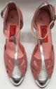 2.5" Gricel III -- Women's Tango Shoe -- Pink Suede/Silver Heel