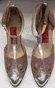3.5" Gricel -- Women's Tango Shoe -- Mauve Suede/Silver Heel