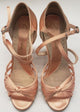 3" Hypatia -- Women's Latin Ballroom Sandal -- Camel Satin