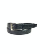 Indie -- Men's Plain Faux Leather Casual Belt -- Black