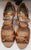 3" Isadora II -- Women's Latin Sandal -- Dark Tan Satin