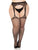 Janae -- Women's Sheer Suspender Pantyhose -- Black