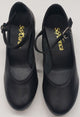 .75" Jean -- Women's Flat Heel Practice Ballroom Shoe -- Black