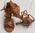 3" Jennilyn -- Women's Latin Ballroom Sandal -- Copper Tan Satin