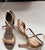 3" Jessica III -- Women's Latin Ballroom Sandal -- Tan Satin