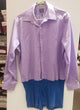 Jubal -- Men's Long Sleeve Latin Ballroom Shirt -- Light Purple