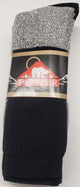 Kaiden II -- Men's Cotton Thermal Socks -- 3Pr Pk -- Black/Grey