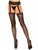 Kennedy -- Women's Nylon Garter Belt Pantyhose -- Black