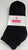 Krista III -- Women's Golf Socks -- 3Pr Pack -- Black