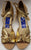 1.5" Laverne -- Women's Latin Sandal -- Gold/Gold Glitter