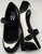Mary Jane -- Suede Sole Strap -- Black/White
