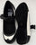 Mary Jane -- Suede Sole Strap -- Black/White