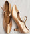 2" May-lisa -- Women's Flare Heel Standard Ballroom Shoe -- Flesh Satin