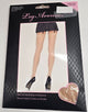 Mya II -- Women's Sheer Lace Top Stockings with Back Seam -- Nude